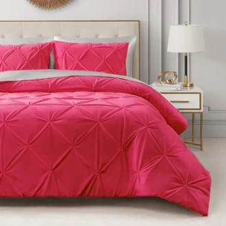 Kiss Pleat Micromink Comforter Set