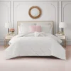 Kiss Pleat Micromink Comforter Set with Decorative Pillows Kiss Pleat Micromink Comforter Set with Decorative Pillows