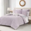 Kiss Pleat Micromink Comforter Set with Decorative Pillows Kiss Pleat Micromink Comforter Set with Decorative Pillows