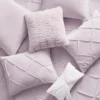 Kiss Pleat Micromink Comforter Set with Decorative Pillows Kiss Pleat Micromink Comforter Set with Decorative Pillows