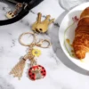 Ladybug Keychain Bag Charm