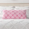 Lattice Print Plush Body Pillow