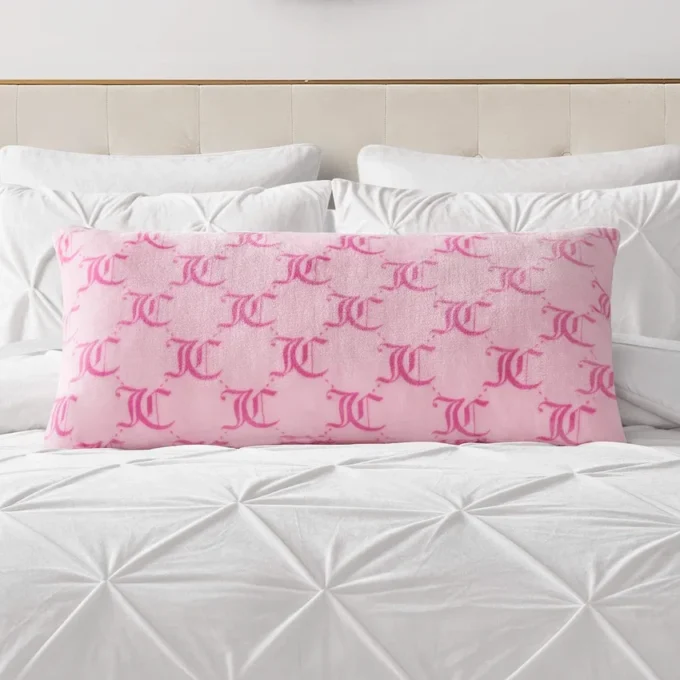 Lattice Print Plush Body Pillow