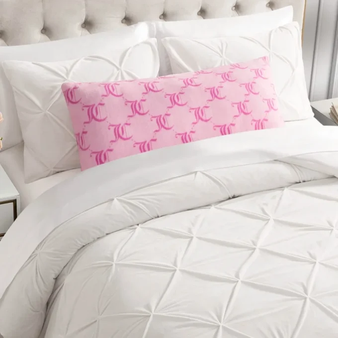 Lattice Print Plush Body Pillow
