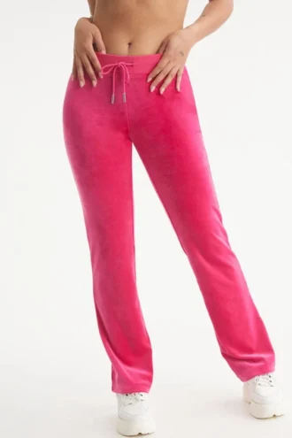 Leo Customizable Big Bling Velour Track Pants