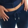 Virgo Customizable Big Bling Velour Track Pants