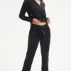 Taurus Customizable Big Bling Velour Track Pants