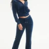 Virgo Customizable Big Bling Velour Track Pants