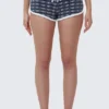 Logo Stripe Dolphin Booty Shorts