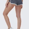 Logo Stripe Dolphin Booty Shorts