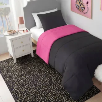 Metallic Leopard Plush Rug, 4′ X 6′ Metallic Leopard Plush Rug, 4′ X 6′