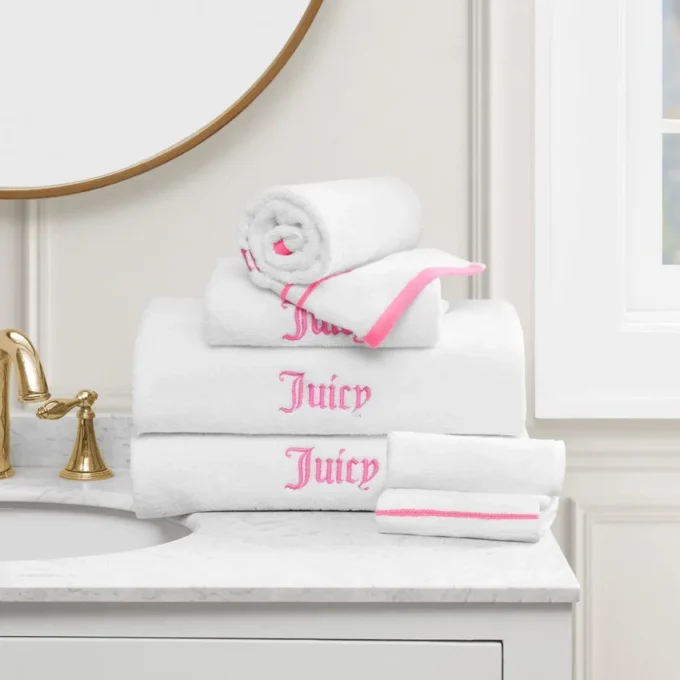 Neon Border Bath Towel Set