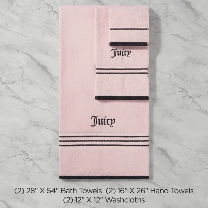 Neon Border Bath Towel Set
