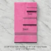 Neon Border Bath Towel Set