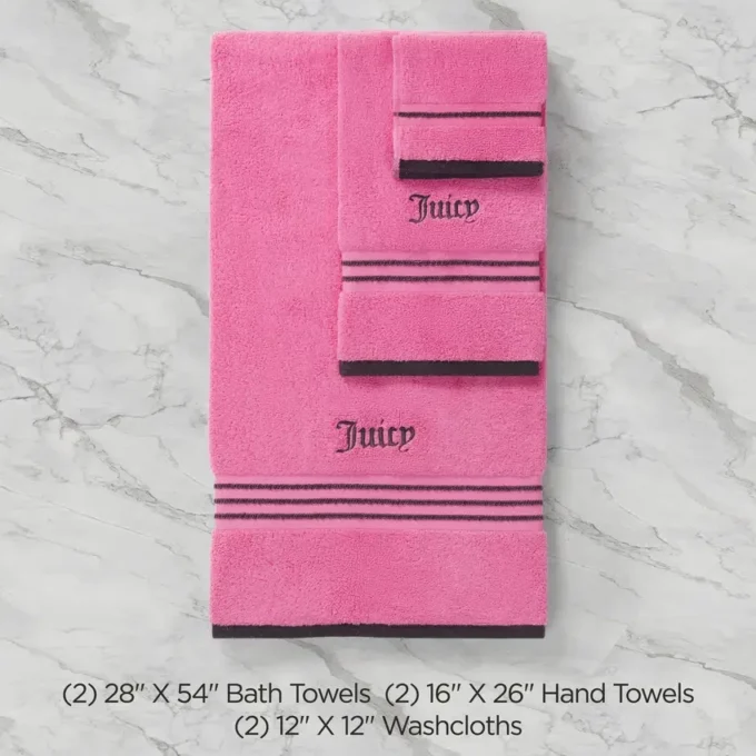 Neon Border Bath Towel Set