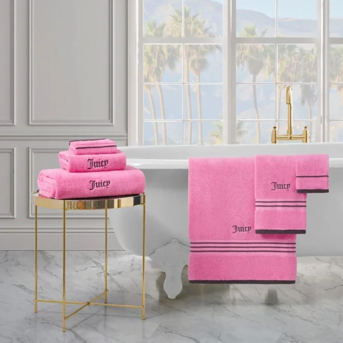 Neon Border Bath Towel Set