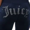 Custom Initial Og Big Bling Velour Track Pants