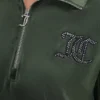 Oversized Small Bling Quarter Zip Pullover