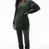 Oversized Small Bling Quarter Zip Pullover