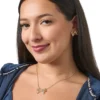 Pava Bow Necklace & Stud Earring Set