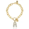 Pava Initial Charm Bracelet, Letter A