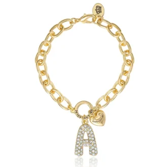 Pava Initial Charm Bracelet, Letter A