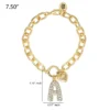 Pava Initial Charm Bracelet, Letter A