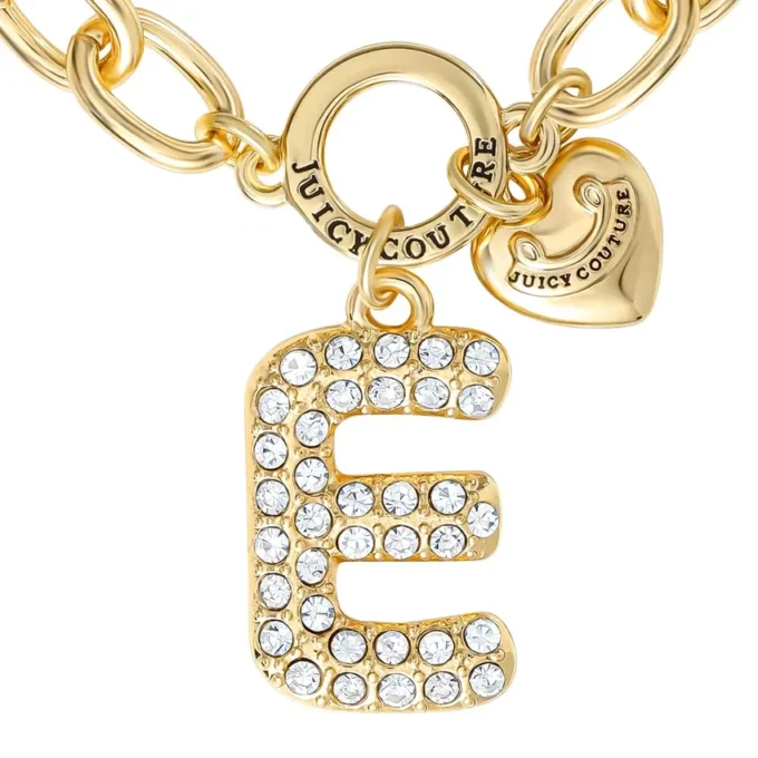 Pava Initial Charm Bracelet, Letter E