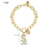 Pava Initial Charm Bracelet, Letter S