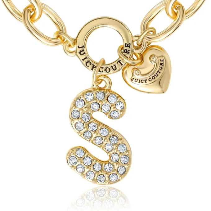 Pava Initial Charm Bracelet, Letter S