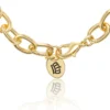 Pava Initial Charm Bracelet, Letter E