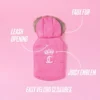 Pet Faux Fur Hooded Jacket