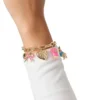 Pink and Gold Charm Bracelet