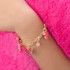 Pink Charm Bracelet