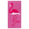 Pink Flamingo Cotton Beach Towel