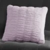 Pleated Faux Fur Decorative Pillow
