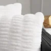 Pleated Faux Fur Decorative Pillow Pleated Faux Fur Decorative Pillow