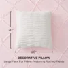 Pleated Faux Fur Decorative Pillow Pleated Faux Fur Decorative Pillow