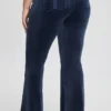 Plus-Size 30Th Birthday Snap Pocket Velour Pants