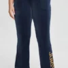 Plus-Size 30Th Birthday Snap Pocket Velour Pants