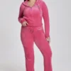 Plus-Size Angel Couture Big Bling Velour Hoodie