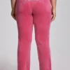 Plus-Size Angel Couture Big Bling Velour Track Pants
