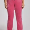 Plus-Size Angel Couture Big Bling Velour Track Pants