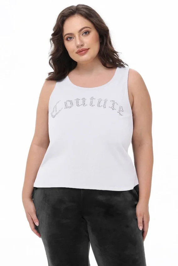 Plus-Size Big Bling Couture Tank Top Plus-Size Big Bling Couture Tank Top