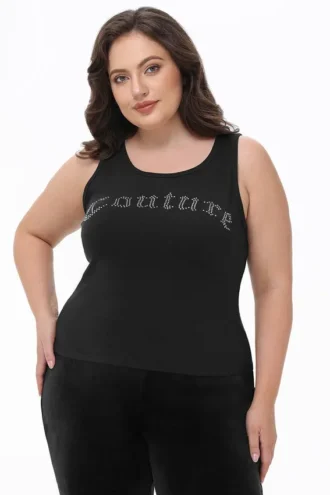 Plus-Size Big Bling Couture Tank Top Plus-Size Big Bling Couture Tank Top