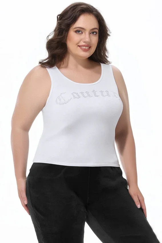 Plus-Size Big Bling Couture Tank Top Plus-Size Big Bling Couture Tank Top