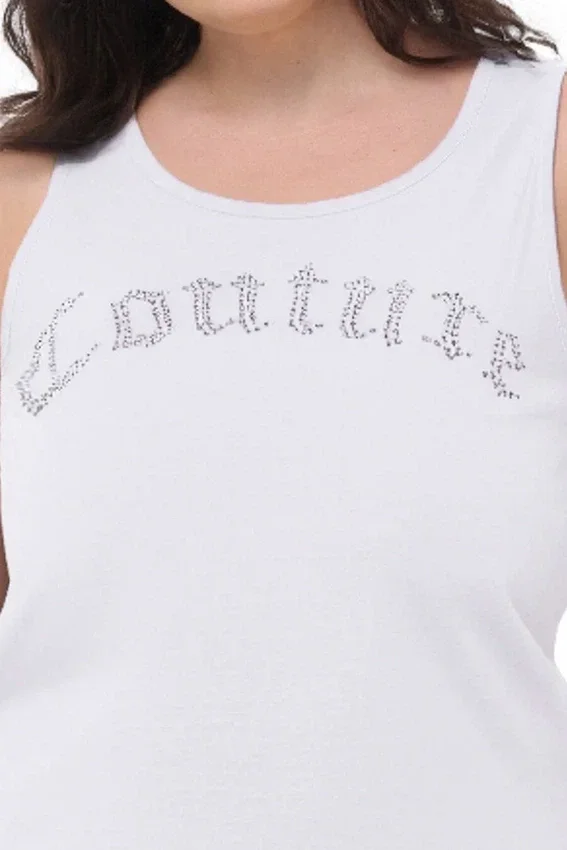 Plus-Size Big Bling Couture Tank Top Plus-Size Big Bling Couture Tank Top