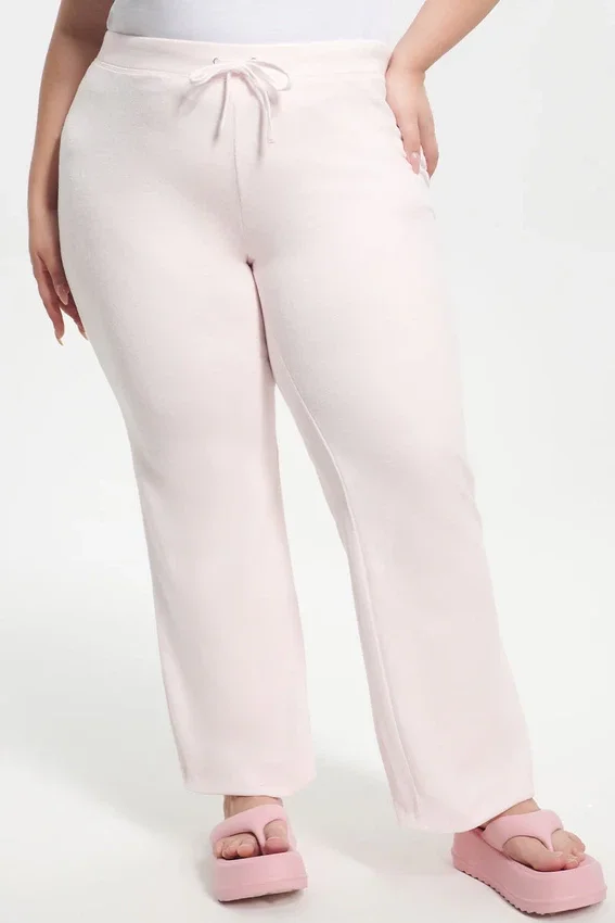 Plus-Size Classic Cotton Velour Track Pants Plus-Size Classic Cotton Velour Track Pants