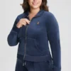 Plus-Size Eat Cake Wear Juicy Mockneck Jacket