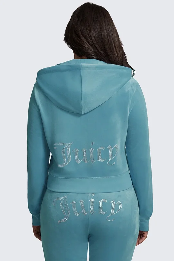 Plus-Size Og Big Bling Velour Hoodie Plus-Size Og Big Bling Velour Hoodie